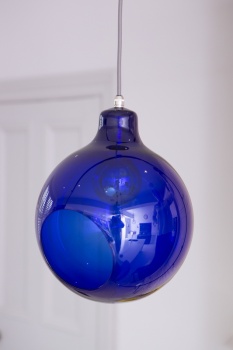 William Pendant Blue Glass Light